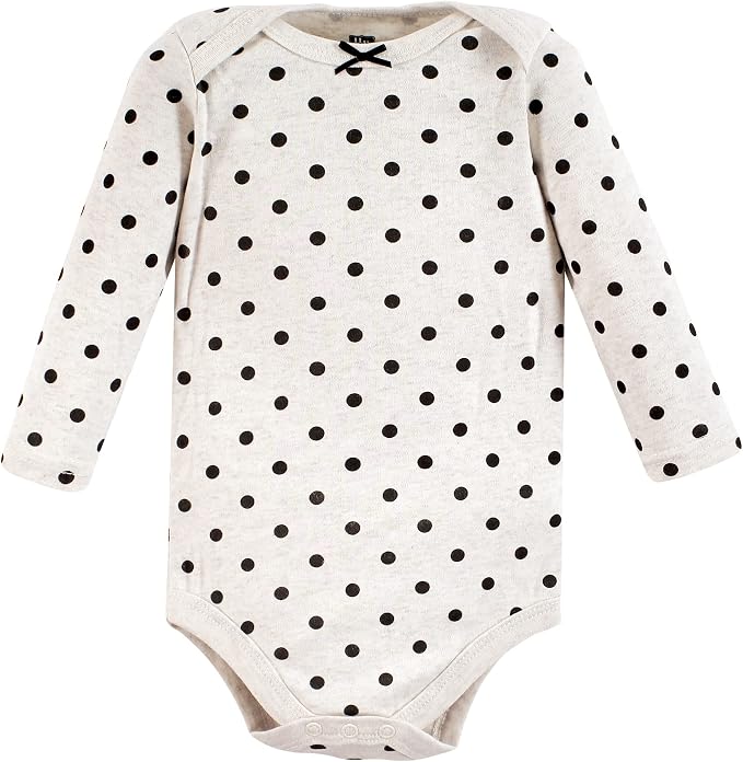 Hudson Baby Baby Girls' Cotton Long-sleeve Bodysuits 3-pack - Image 5