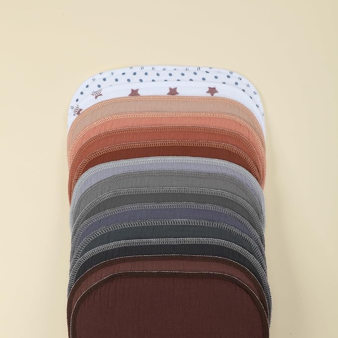 Muslin Burp Cloths 19" x 9", Baby Burping Clothes, Large Extra Soft Absorbent - Image 4