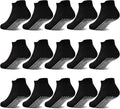 GRPSKCOS Non Slip Toddler Socks 15 Pairs Toddler Grip Anti Skid Low Cut Socks by GRPSKCOS
