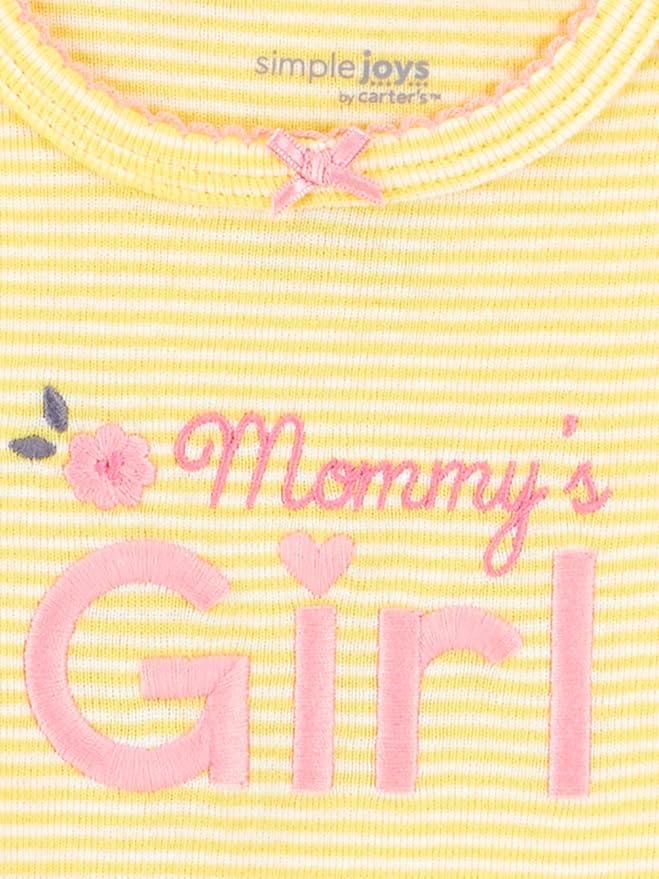 Simple Joys by Carter's Baby Girls 6 Pack Short Sleeve Bodysuit - Image 2
