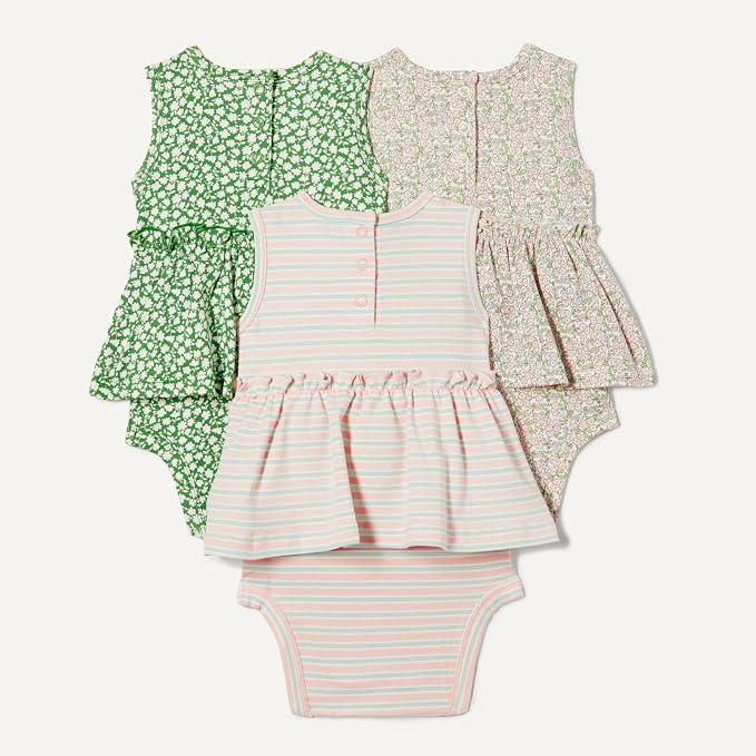 Amazon Essentials Baby Girls' Sleeveless Bodysuit Dress - Image 2