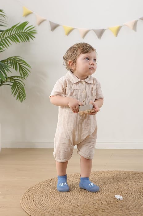 Hstyle Baby Sock Shoes Toddler Boys Walking Shoes Infant Slippers Sneakers | - Image 2