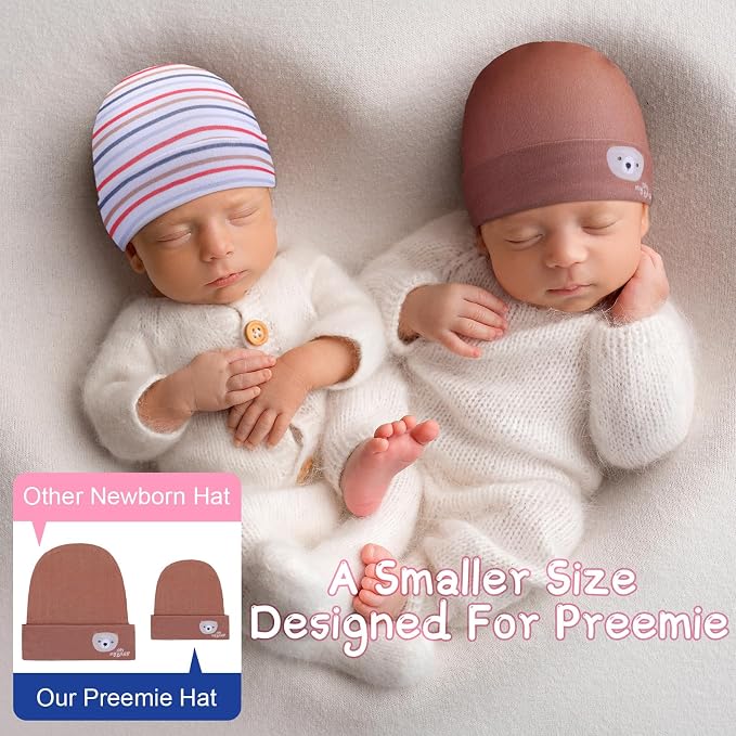 Newcotte 6 Preemie Hats - Image 5