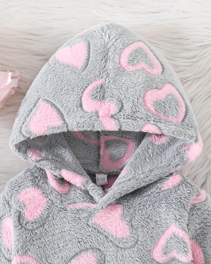 Jecson Toddler Girl Clothes Baby Girl Fleece Hoodie Outfits Thick Thermal - Image 5