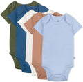 HonestBaby 5-pack Short Sleeve Bodysuits One-piece 100% Organic Cotton by HonestBaby