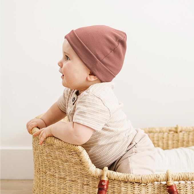 Konssy 6 Pack Baby Beanie Hats for Newborn Infant Girls Boys, 0-24 Months | - Image 2