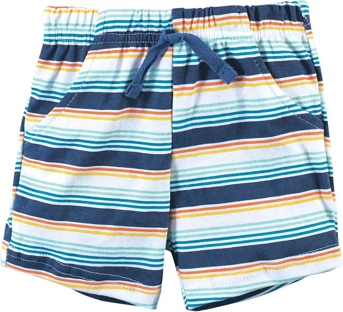 Hudson Baby Unisex Baby Cotton Bodysuit, Shorts and Shoe Set - Image 4