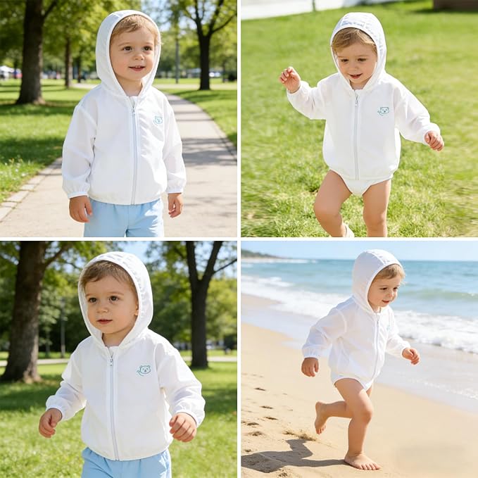 Baby Lightweight Sun-UV-Protection Hoodie Toddler Summer Sunscreen Jacket - Image 2