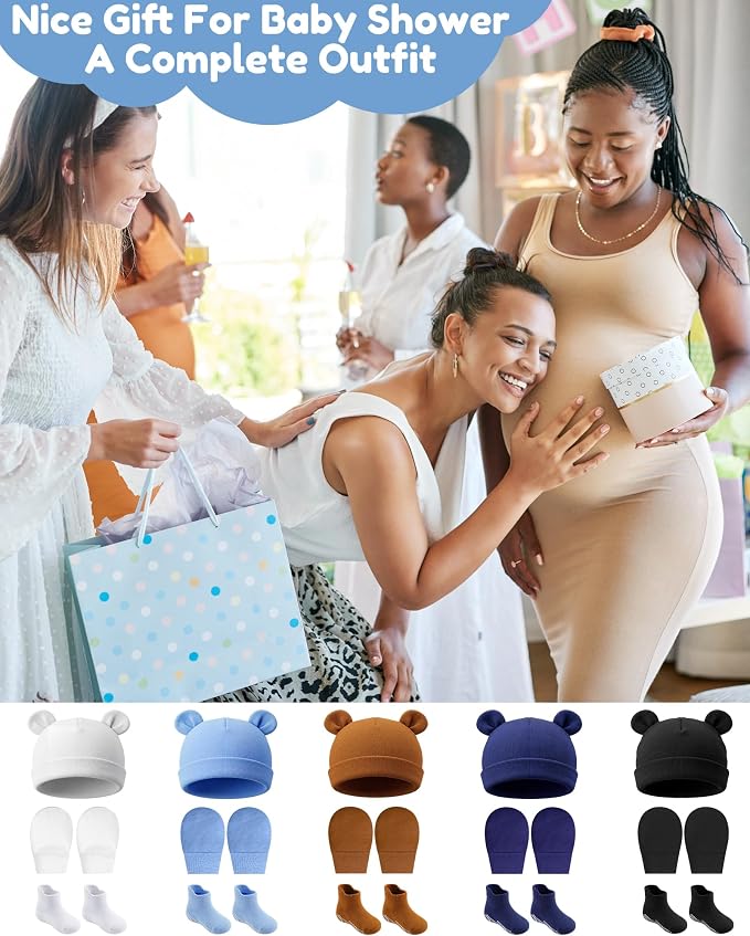 Geyoga Newborn Baby Hat Set - Image 6
