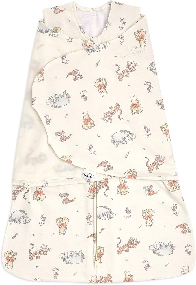 HALO Disney Baby 100% Cotton Sleepsack Swaddle, 3-Way Adjustable Wearable by HALO