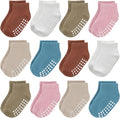 Baby Non-Slip Ankle Socks 12 Pack Soft Cotton by JAKIDAR