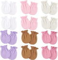 BQUBO 12 Pairs Baby Mittens Newborn Infant Mittens No Scratch Cotton Elastic by DRESHOW