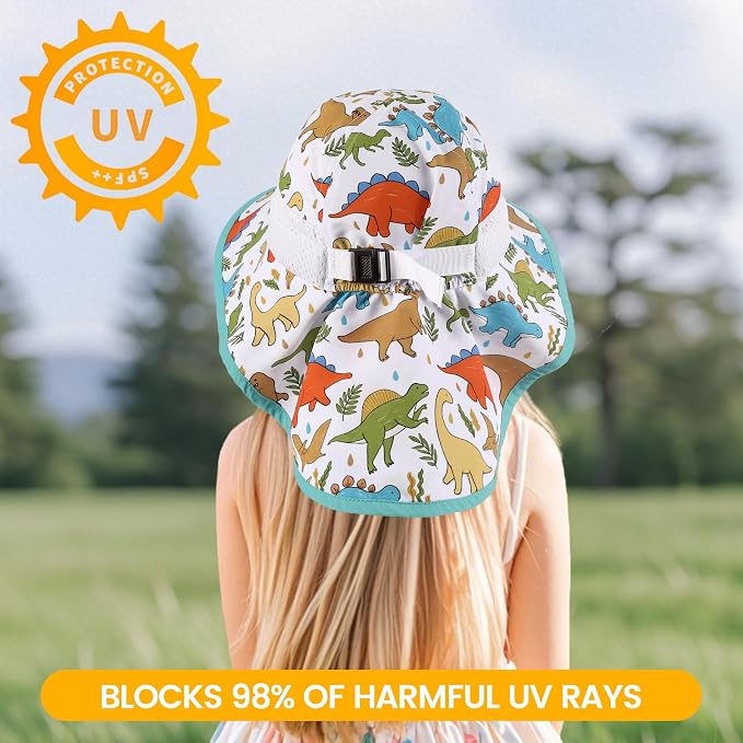 Baby Sun Hat with Neck Flap UPF 50+ - Image 4
