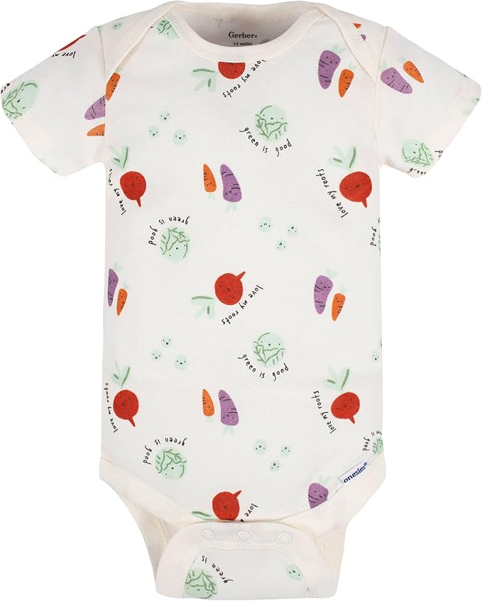 Gerber Baby Boys & Girls 8-Pack Short Sleeve Onesies Bodysuits - Image 5