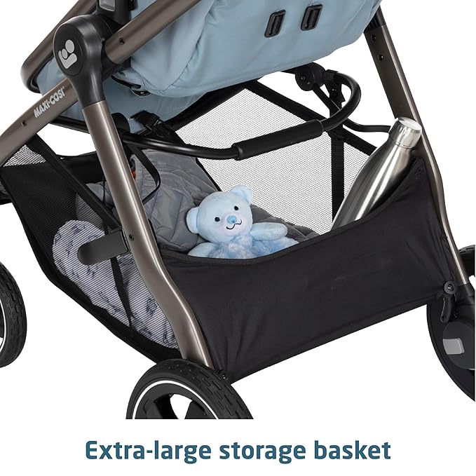Maxi-Cosi Zelia™ Luxe 5-in-1 Modular - Baby Travel System Car Seat and Stroller, Infant Car Seat and Stroller Combo, Baby Car Seat and Stroller Combo in New Hope Grey