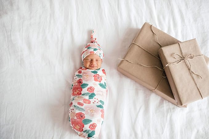 Copper Pearl Swaddle Blankets for Newborns | Soft Stretchy Receiving Blankets - Image 7