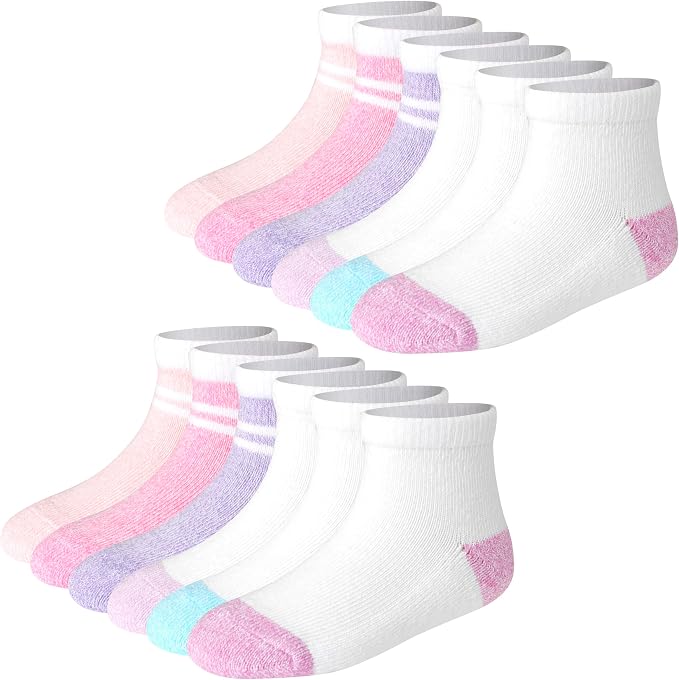 Hanes Toddler Ankle and Low Cut Socks, Pure Comfort Socks - Image 2