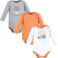 Hudson Baby baby-boys Cotton Long-sleeve Bodysuits 3-pack by HudsonBaby