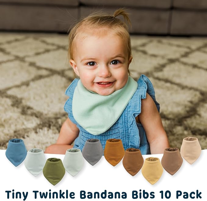 Tiny Twinkle Bandana Scarf Bibs - Image 8