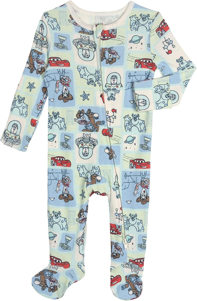 Disney Baby Boys' 2-Pack Footed One-Piece Sleep N' Play Newborn to Infant - Image 3