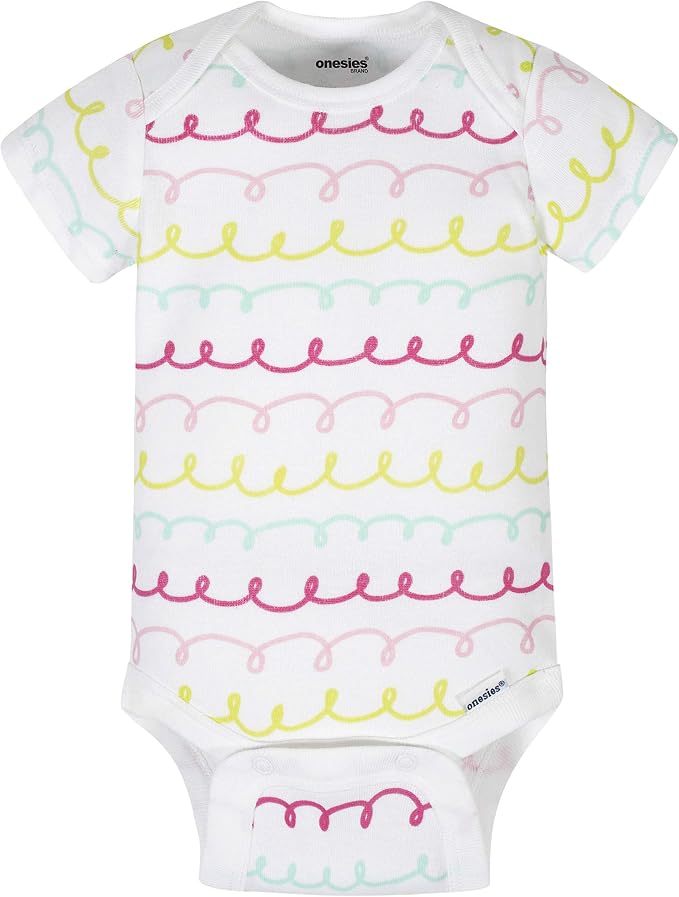 Onesies Brand Baby Girls' 8-pack Short Sleeve Mix & Match Bodysuits - Image 9