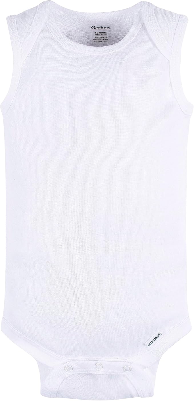 Gerber Baby Boys Multi-Pack Sleeveless Onesies Bodysuit - Image 2