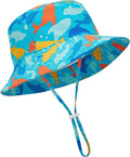 Baby Sun Hat Kids Summer Sun Protection Toddler Bucket Hat Wide Brim Adjustable by HONGTEYA