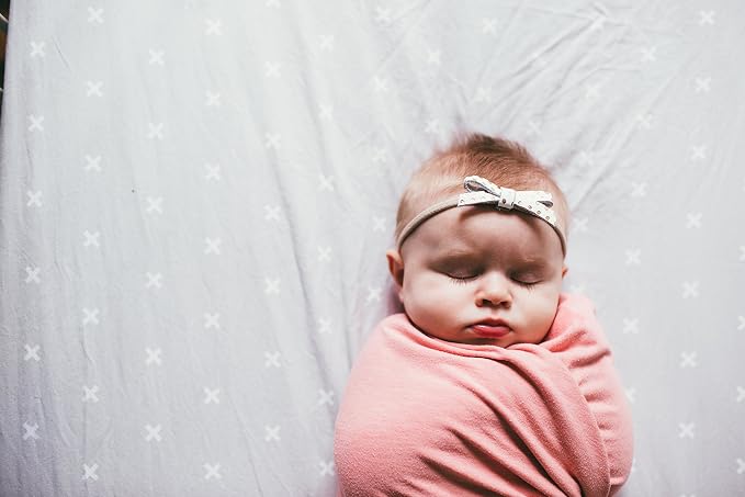 Copper Pearl Swaddle Blankets for Newborns | Soft Stretchy Receiving Blankets - Image 6