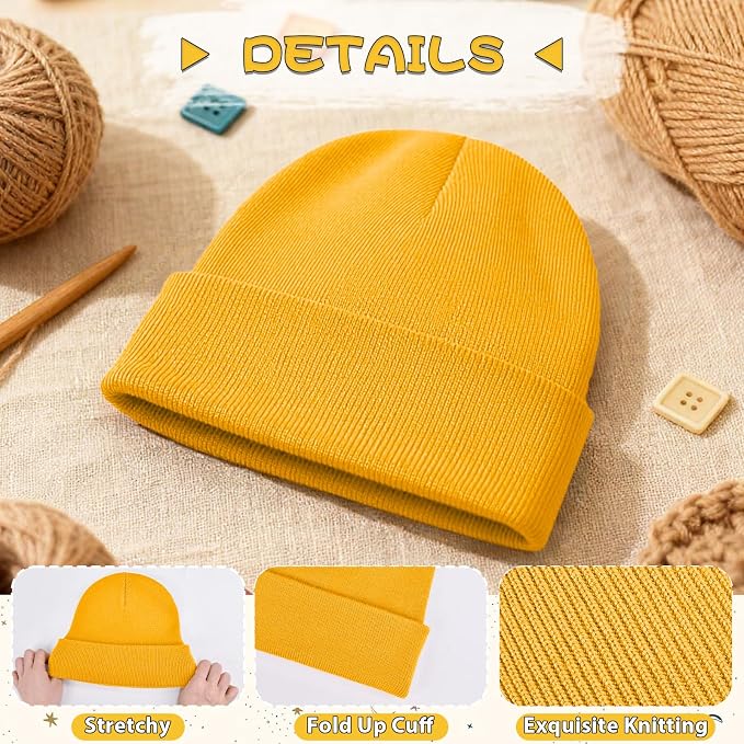 ZOORON Toddler Beanie Baby Kids Beanies Warm Winter Hat Knit Skull Cap - Image 5