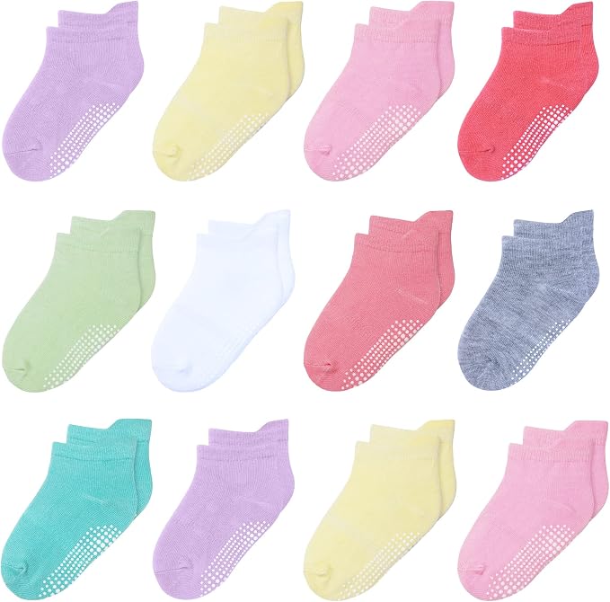 Toddler Non Slip Grip Ankle Socks by HYzgb