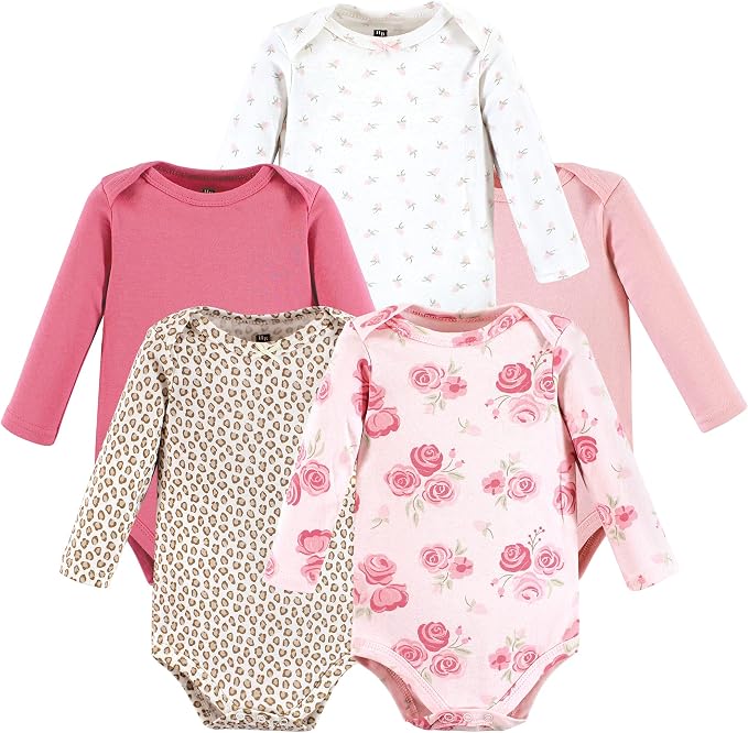 Hudson Baby baby-boys Cotton Long-sleeve Bodysuits 5-pack - Image 2