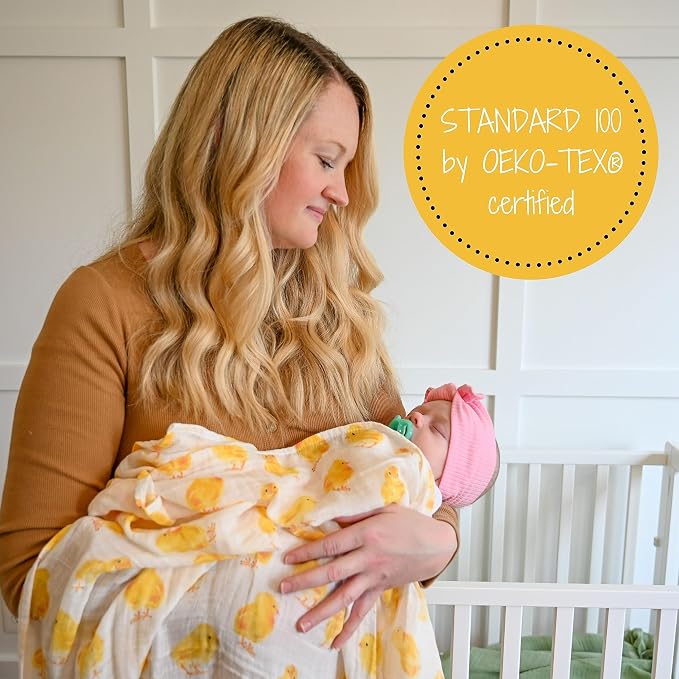 LollyBanks Baby Swaddle Blankets, 100% Organic Cotton Muslin Baby Blanket | 2 - Image 7
