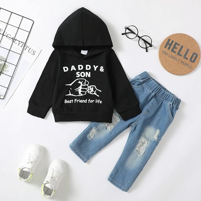 NZRVAWS Baby Boy Clothes Toddler Boy Outfit 2 3 4T 6 12 18 24 Month Fall Winter - Image 2