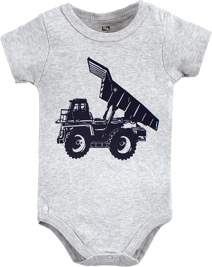 Hudson Baby Unisex Baby Cotton Bodysuit, Shorts and Shoe Set - Image 3