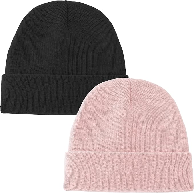 ROYBENS 100% Cotton Baby Beanie Cute Toddler Winter Hat Knit Caps Ages 0-8 | by ROYBENS