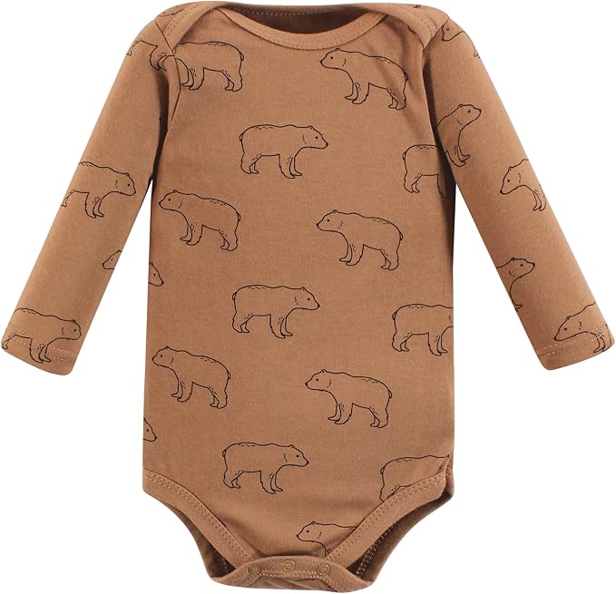 Hudson Baby baby-boys Cotton Long-sleeve Bodysuits 3-pack - Image 5