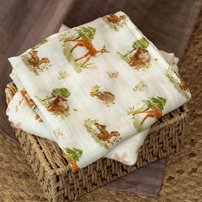 GLLQUEN BABY Receiving Blankets Muslin Swaddle Blanket - Image 8