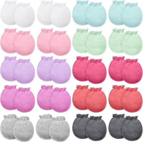 20 Pairs Newborn Baby 0-6 Months No Scratch by Syhood
