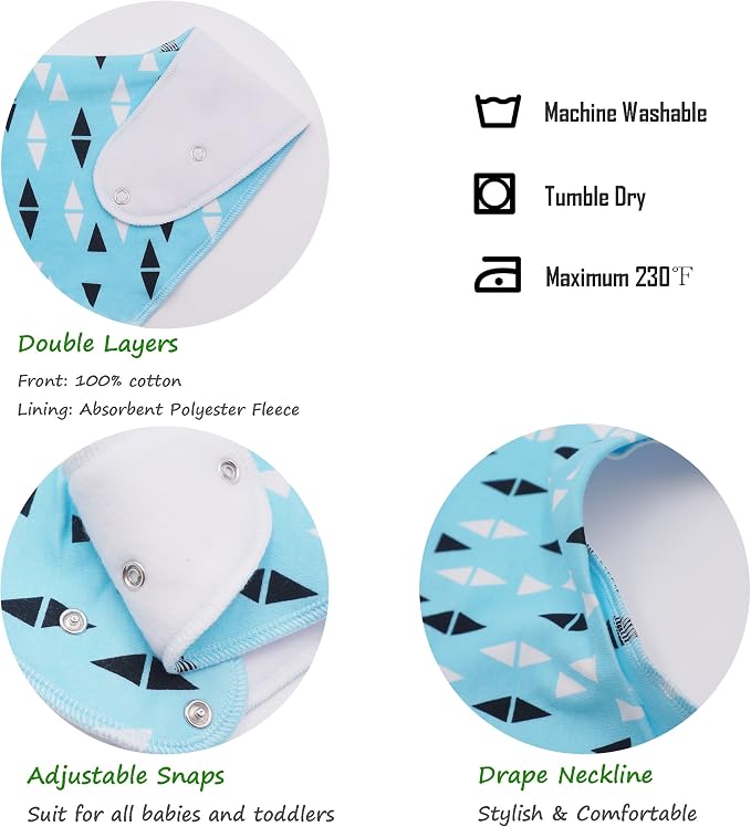 Giftty Baby Teething Bibs Set - Image 3
