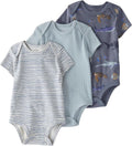 little planet by carter's Unisex Baby 3-pack Short Sleeve Bodysuits Made by LittlePlanet