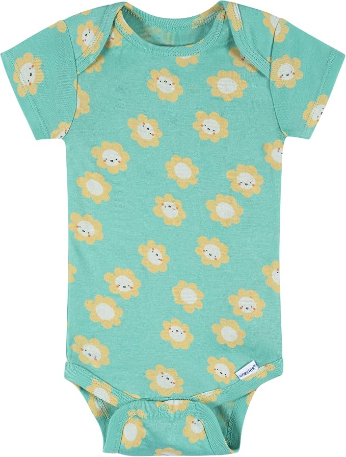 Onesies Brand Baby Girls' 8-pack Short Sleeve Mix & Match Bodysuits - Image 2