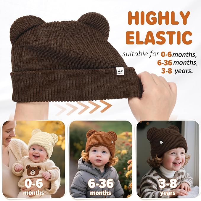 DANMY Baby Beanie Winter Knit Hat - Image 5