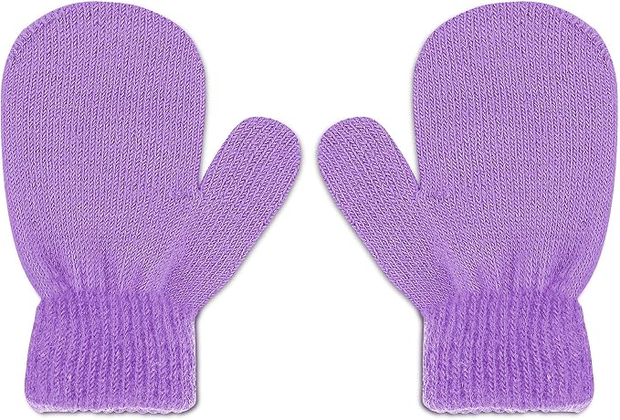 UTTPLL Toddler Magic Stretch Gloves Mittens Multicolor Soft Knit Gloves Warm - Image 2