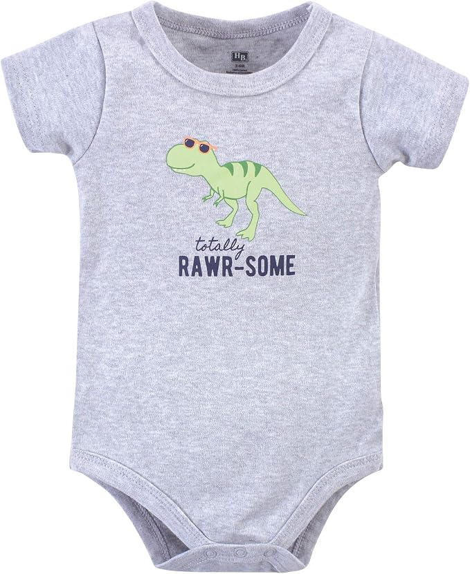Hudson Baby Unisex Baby Cotton Bodysuit, Shorts and Shoe Set - Image 3