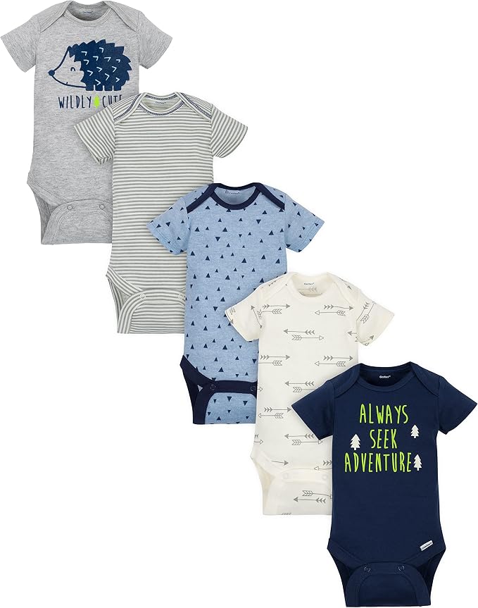 Gerber Baby Boys' 5-pack Variety Onesies Bodysuits by Gerber