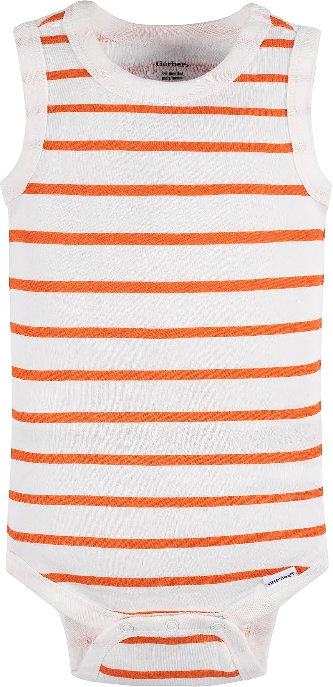Gerber Baby Boys Multi-Pack Sleeveless Onesies Bodysuit - Image 2