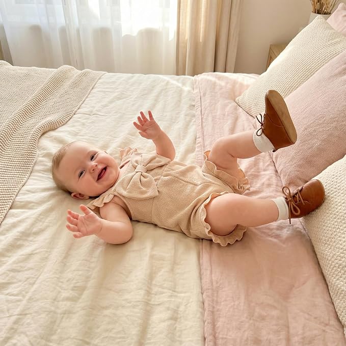 Little Girl Romper Toddler Overalls Summer Bow Jumpsuit Boho Outfit 6M-5T - Image 2