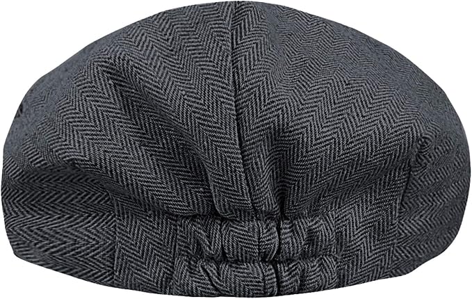 A&J DESIGN Baby Boys Newsboy Cap Toddler Kids Tweed Vintage Flat Hat - Image 2