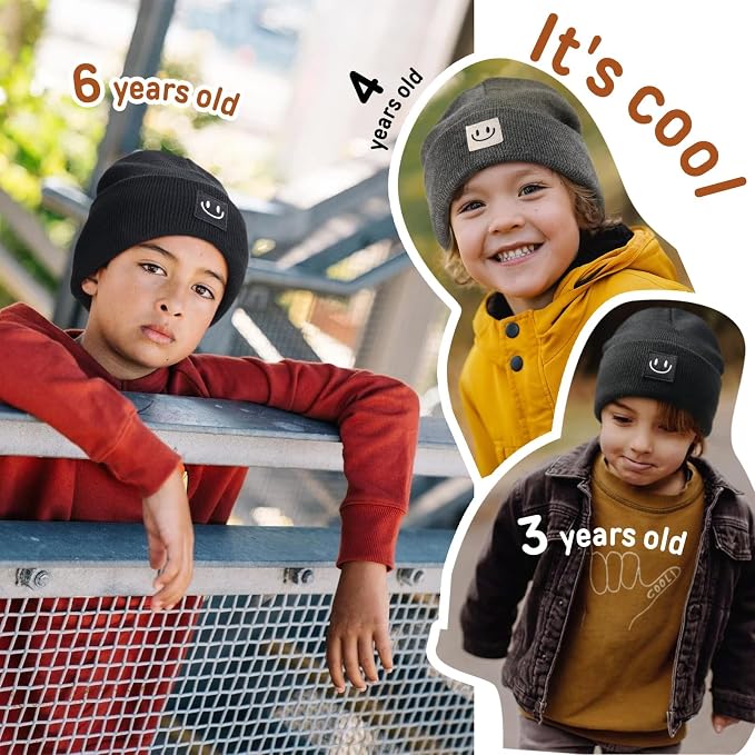 FURTALK Baby Beanie 2 Pack Toddler Winter Hat Embroidered Knit Cap Ages 0-8 | - Image 5
