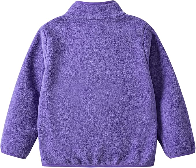 Toddler Boys Girls Fleece Jacket Lightweight Fall Spring 2-12 Years - Image 3